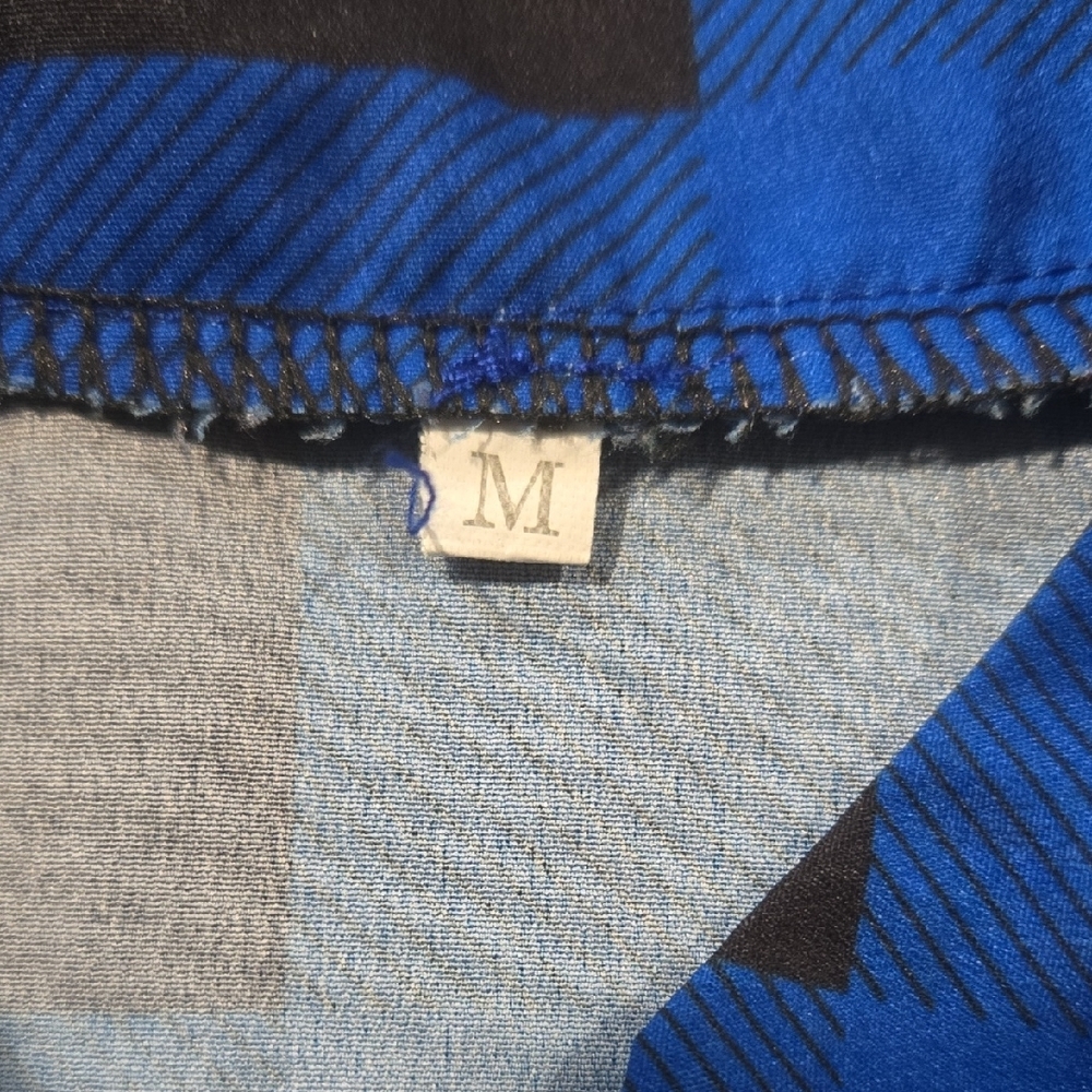 Blue and Black Checkered Shirt - Picture 3 of 3